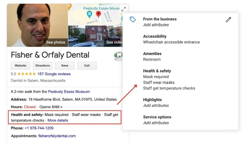 fisher & orfaly dental google my business